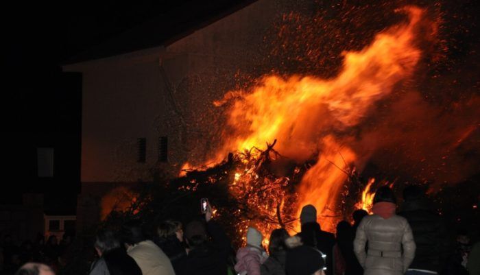 Luminaria en Moralzarzal. Un gran fuego