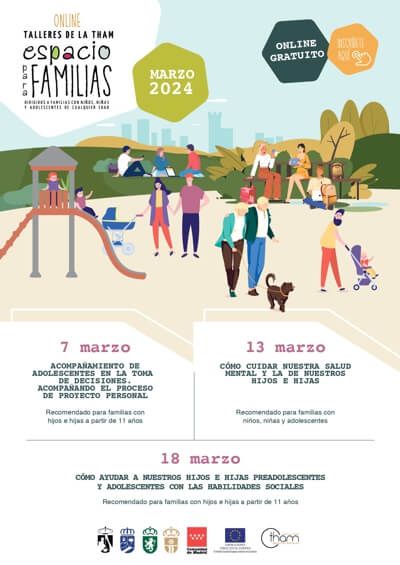 Calendario de los talleres Online de Marzo en Moralzarzal
