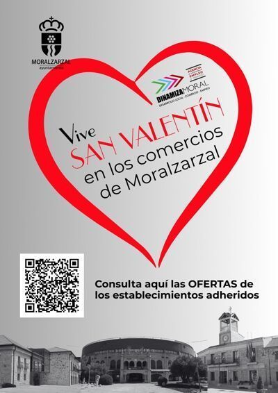 Empresas que participan en la campaña de ofertas y descuentos en Moralzarzal el día de los enamorados.