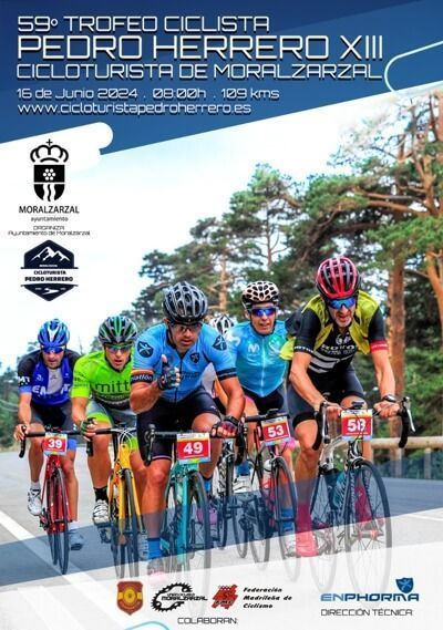 Cartel de la la Marcha Cicloturista Pedro Herrero en Moralzarzal 2024