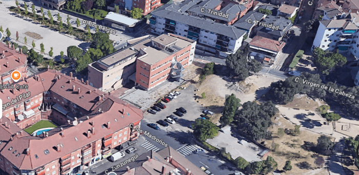 Imagen de Google Maps de la ubicación del nuevo Palacio de Justicia de Collado Villalba