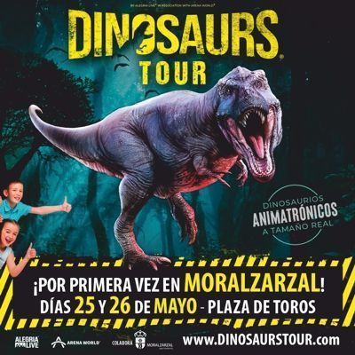 Cartel Dinosaurs Tour en Moralzarzal