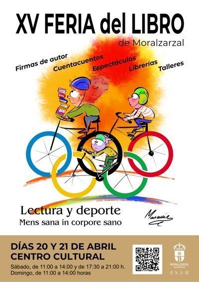 Cartel del Programa de la XV Feria del libro de Moralzarzal