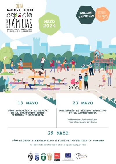 Calendario de los talleres Online de Mayo en Moralzarzal