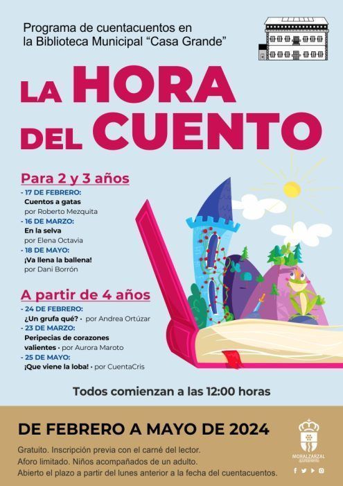 Programa de cuentacuentos de la Biblioteca Municipal de Moralzarzal