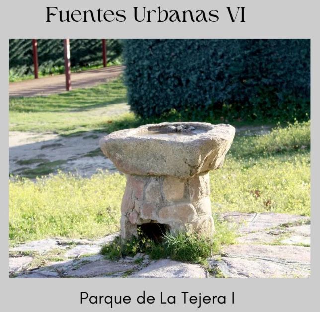 Detalle de Fuente urbana en el Parque de la Tejera en Moralzarzal