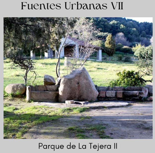 Fuente urbana en el Parque de la Tejera en Moralzarzal