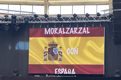 Plaza de toros Moralzarzal en la final de la Eurocopa 2024