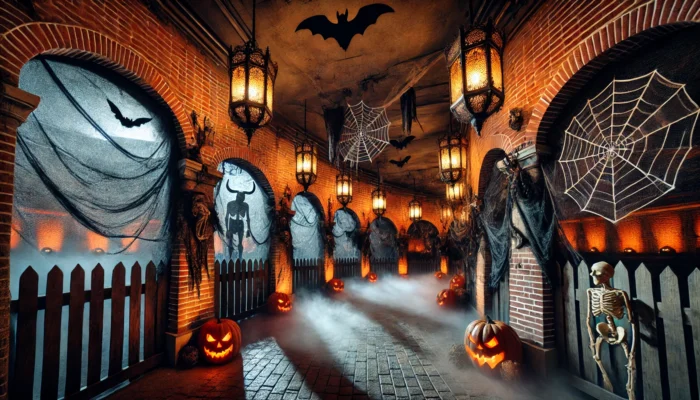Pasaje del terror en la plaza de toros de Moralzarzal