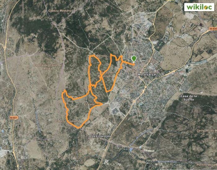 Recorrido corto en Moraltrail Race en Moralzarzal