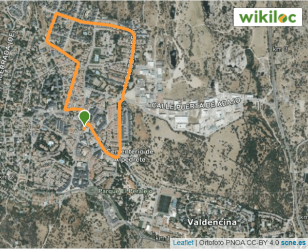 Recorrido corto San Silvestre Alpedrete