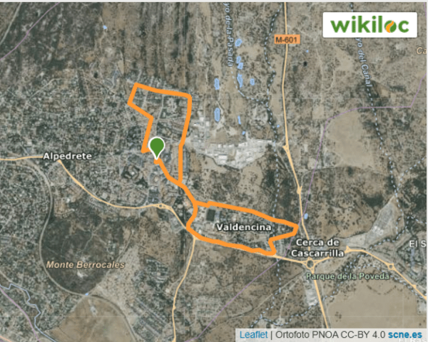 Recorrido largo San Silvestre Alpedrete
