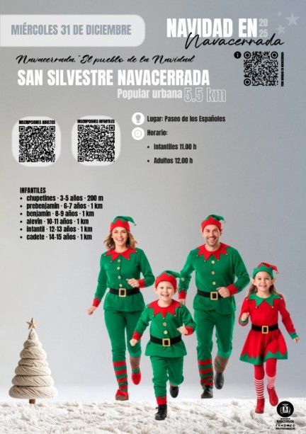 Cartel de la San Silvestre de Naverrada 2025