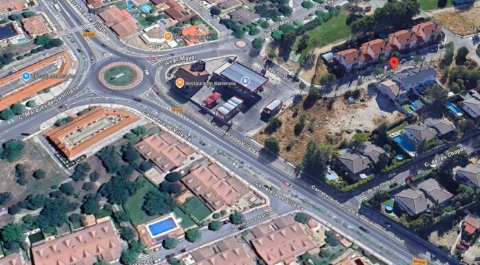 Ubicación de la nueva gasolinera plenoil en moralzarzal. Terrenos junto a Cepsa