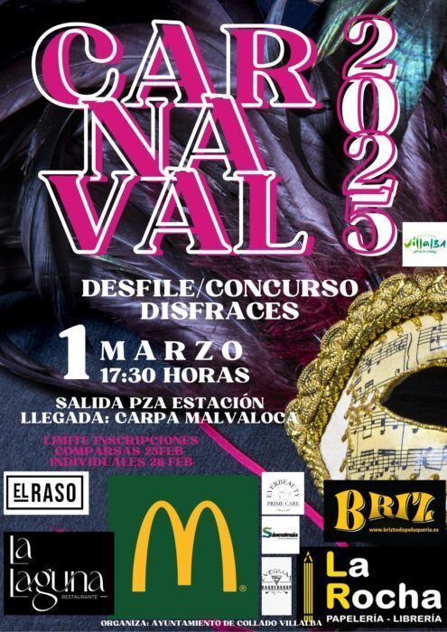 Cartel Carnaval Collado Villalba 2025