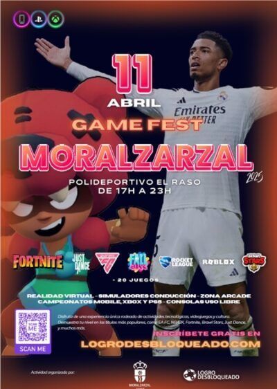 Cartel de la III Feria del Videojuego de Moralzarzal