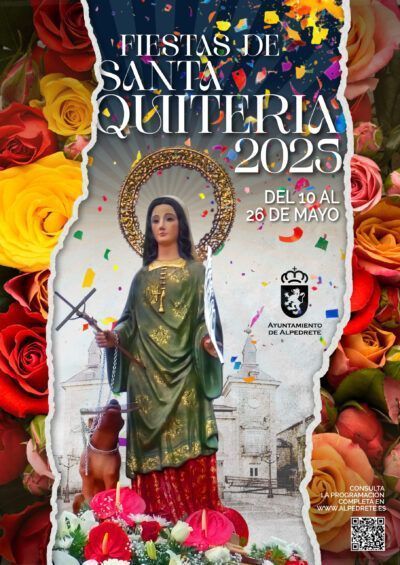 Cartel de las Fiestas 2025 de Santa Quiteria en Alpedrete