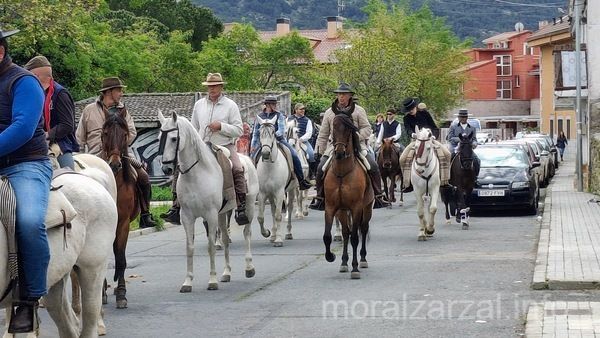 Fiesta Cruz de Mayo en Moralzarzal Caballos por las calles