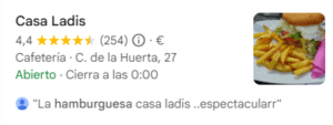 Hamburguesas en Casa Ladis en Moralzarzal