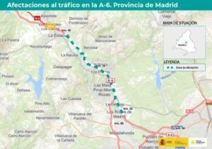 Actuaciones de mantenimiento en la A-6