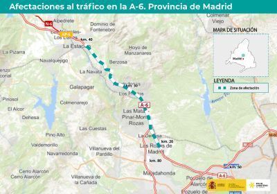 Actuaciones de mantenimiento en la A-6