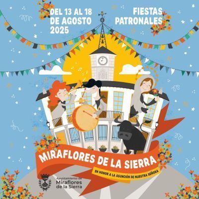 Cartel de las Fiestas Patronales de Miraflores de la Sierra 2025