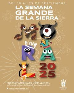 Cartel de las Fiestas Patronales de Moralzarzal 2025