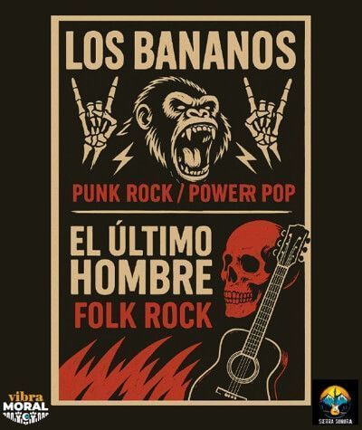 Cartel del Concierto Los Bananos en Moralzarzal