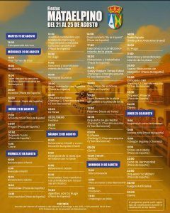 Programa de fiestas de Mataelpino