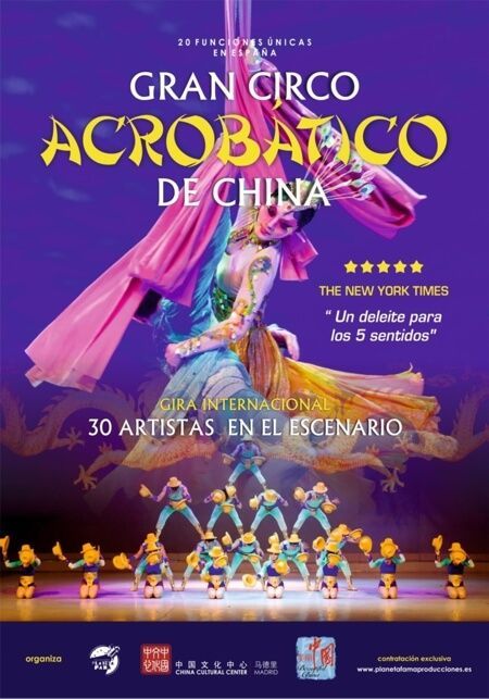 Cartel del Gran Circo Acrobatico de China en Moralzarzal