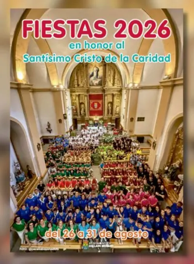 Cartel Fiestas de Collado Mediano 2026 en honor al Santísimo Cristo de la Caridad, del 26 al 31 de agosto