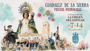 Cartel oficial de las Fiestas Patronales de Guadalix de la Sierra 2026 en honor a Nuestra Señora la Virgen del Espinar, del 7 al 14 de septiembre